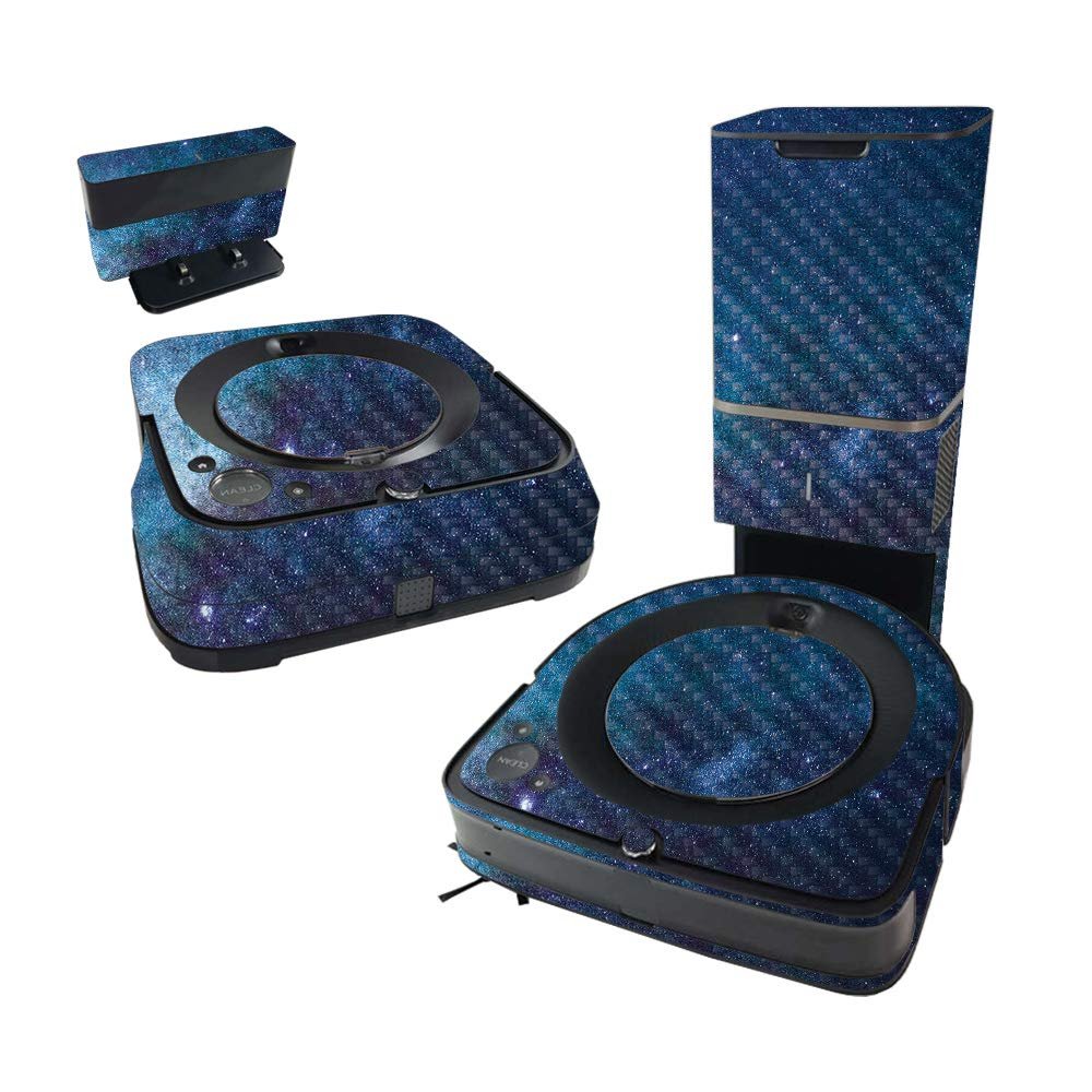 MightySkins Carbon Fiber Skin Compatible With iRobot Roomba s9+ Vacuum & Braava Jet m6 Bundle - Astro Sky | Protective Textured Carbon Fiber Finish | Easy To Apply and Change Styles | Made in the USA