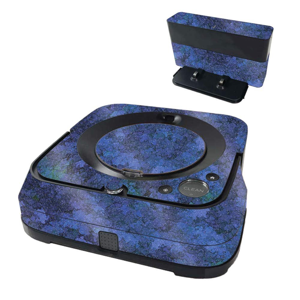 MightySkins Glossy Glitter Skin Compatible with iRobot Braava Jet m6 - Blue Ice | Protective High-Gloss Glitter Finish | Easy to Apply and Change Styles | Made in The USA