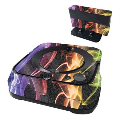 MightySkins Glossy Glitter Skin Compatible with iRobot Braava Jet m6 - Bright Smoke | High-Gloss Glitter Finish | Easy to Apply and Change Styles | Made in The USA