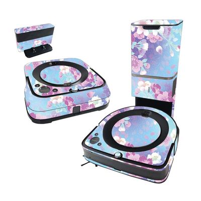 MightySkins Glossy Glitter Skin Compatible with iRobot Roomba s9+ Vacuum & Braava Jet m6 Bundle - in Bloom | Protective High-Gloss Glitter Finish | Easy to Apply and Change Styles | Made in The USA