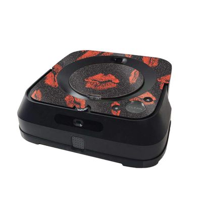 MightySkins Glossy Glitter Skin Compatible with iRobot Braava Jet m6 Minimal Coverage - Kiss Me |, Durable High-Gloss Glitter Finish | Easy to Apply and Change Styles | Made in The USA