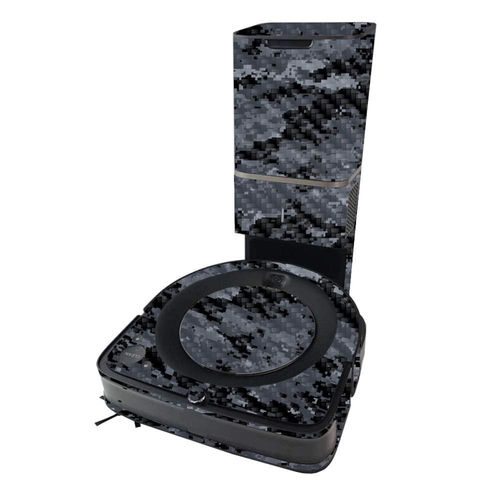 MightySkins Carbon Fiber Skin Compatible with iRobot Roomba s9+ Vacuum - Abstract Black | Protective, Durable Textured Carbon Fiber Finish | Easy to Apply | Made in The USA