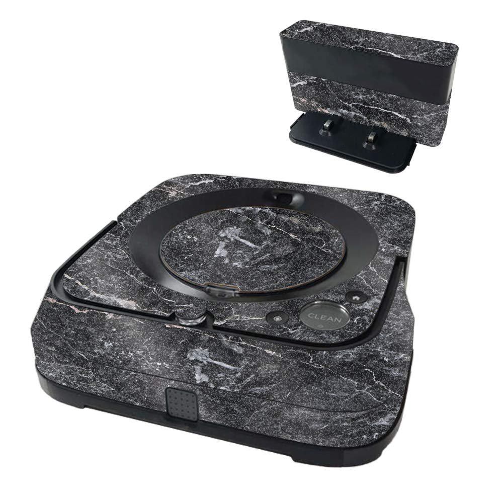 MightySkins Glossy Glitter Skin Compatible with iRobot Braava Jet m6 - Onyx Marble | Protective High-Gloss Glitter Finish | Easy to Apply and Change Styles | Made in The USA