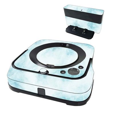 MightySkins Glossy Glitter Skin Compatible with iRobot Braava Jet m6 - Blue Marble | Protective High-Gloss Glitter Finish | Easy to Apply and Change Styles | Made in The USA