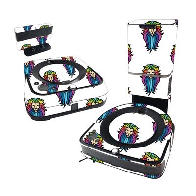 MightySkins Skin Compatible With iRobot Roomba s9+ Vacuum & Braava Jet m6 Bundle - Rainbow Lion | , Durable, and Unique Vinyl Decal wrap cover | Easy To Apply and Change Styles | Made in the USA