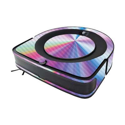 MIGHTY SKINS MightySkins Carbon Fiber Skin Compatible with iRobot Roomba s9 Vacuum - Rainbow Zoom | Textured Carbon Fiber Finish | Easy to Apply and Change Styles | Made in The USA