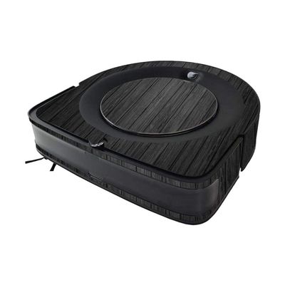 MIGHTY SKINS MightySkins Skin Compatible with iRobot Roomba s9 Vacuum - Black Wood |, Durable, and Unique Vinyl Decal wrap Cover | Easy to Apply and Change Styles | Made in The USA