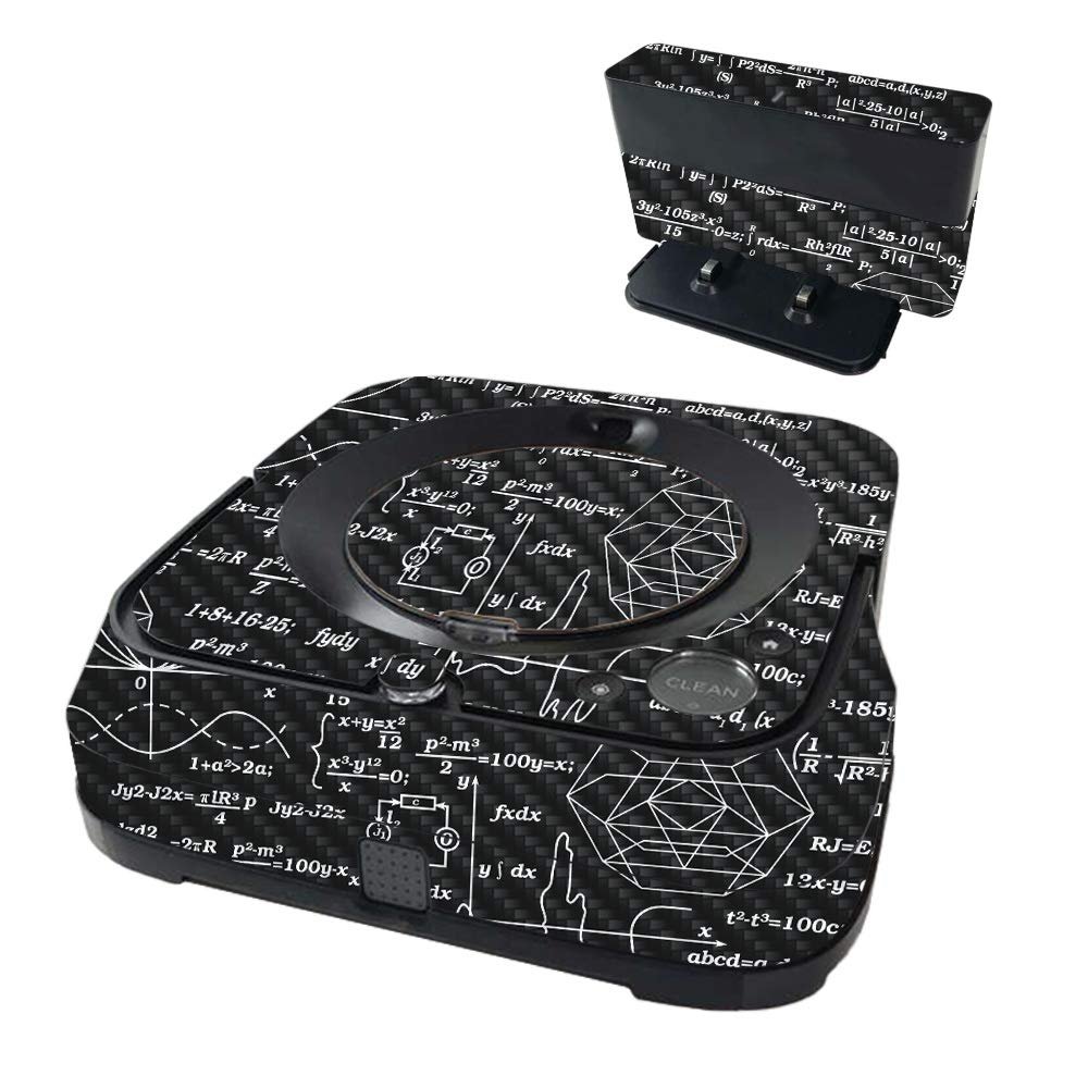 MightySkins Carbon Fiber Skin Compatible with iRobot Braava Jet m6 - Mathematical | Textured Carbon Fiber Finish | Easy to Apply and Change Styles | Made in The USA