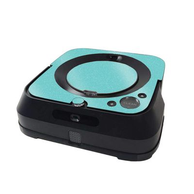 MightySkins Glossy Glitter Skin Compatible with iRobot Braava Jet m6 Minimal Coverage - Solid Turquoise | High-Gloss Glitter Finish | Easy to Apply and Change Styles | Made in The USA