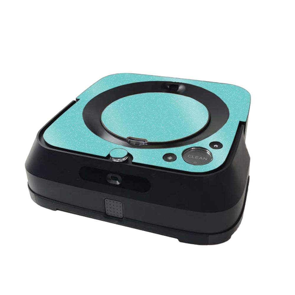 MightySkins Glossy Glitter Skin Compatible with iRobot Braava Jet m6 Minimal Coverage - Solid Turquoise | High-Gloss Glitter Finish | Easy to Apply and Change Styles | Made in The USA
