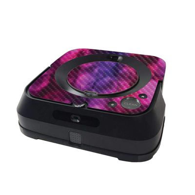 MightySkins Carbon Fiber Skin Compatible with iRobot Braava Jet m6 Minimal Coverage - Star Power | Protective Textured Carbon Fiber Finish | Easy to Apply and Change Styles | Made in The USA