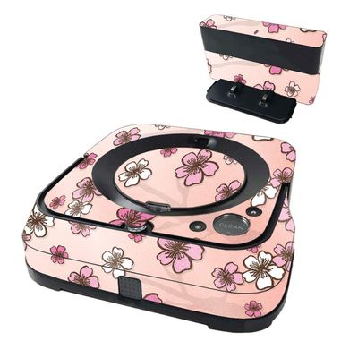 MightySkins Glossy Glitter Skin Compatible with iRobot Braava Jet m6 - Cherry Blossom | High-Gloss Glitter Finish | Easy to Apply and Change Styles | Made in The USA