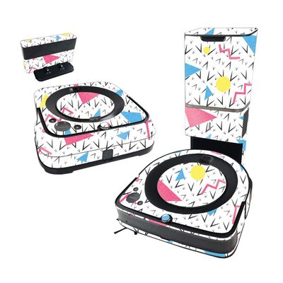 MightySkins Glossy Glitter Skin Compatible with iRobot Roomba s9+ Vacuum & Braava Jet m6 Bundle - 90s Fun | , Durable High-Gloss Glitter Finish | Easy to Apply and Change Styles | Made in The USA