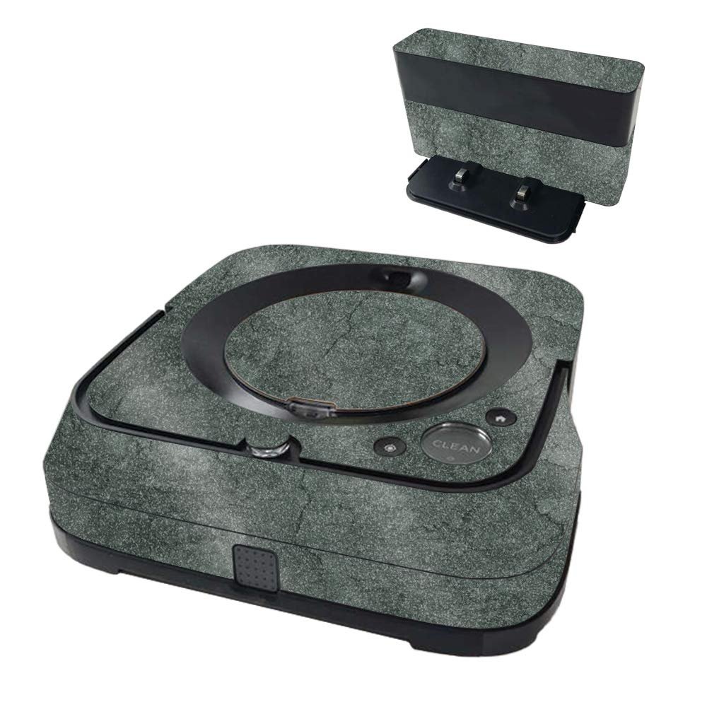 MightySkins Glossy Glitter Skin Compatible with iRobot Braava Jet m6 - Green Stone | Protective High-Gloss Glitter Finish | Easy to Apply and Change Styles | Made in The USA