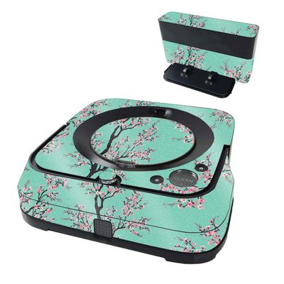 MightySkins Glossy Glitter Skin Compatible with iRobot Braava Jet m6 - Cherry Blossom Tree | High-Gloss Glitter Finish | Easy to Apply & Change Style | Made in The USA