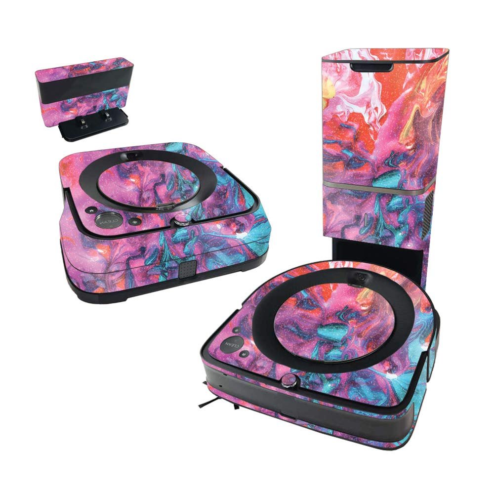 MightySkins Glossy Glitter Skin Compatible With iRobot Roomba s9+ Vacuum & Braava Jet m6 Bundle - Paint Party | Protective High-Gloss Glitter Finish | Easy to Apply and Change Styles | Made in The USA