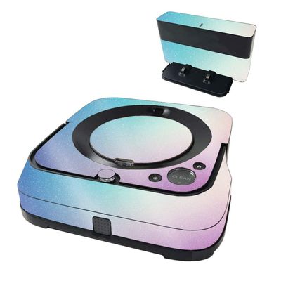 MightySkins Glossy Glitter Skin Compatible with iRobot Braava Jet m6 - Vivid Fog | Protective High-Gloss Glitter Finish | Easy to Apply and Change Styles | Made in The USA
