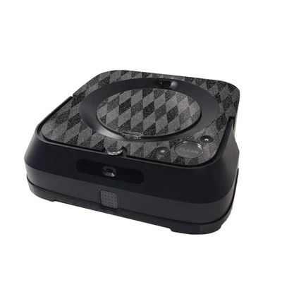 MightySkins Glossy Glitter Skin Compatible with iRobot Braava Jet m6 Minimal Coverage - Black Argyle | High-Gloss Glitter Finish | Easy to Apply and Change Styles | Made in The USA