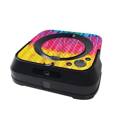 MightySkins Carbon Fiber Skin Compatible with iRobot Braava Jet m6 Minimal Coverage - Tie Dye 2 | Protective Textured Carbon Fiber Finish | Easy to Apply and Change Styles | Made in The USA