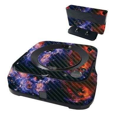 MightySkins Carbon Fiber Skin Compatible with iRobot Braava Jet m6 - Andromeda | Protective Textured Carbon Fiber Finish | Easy to Apply and Change Styles | Made in The USA