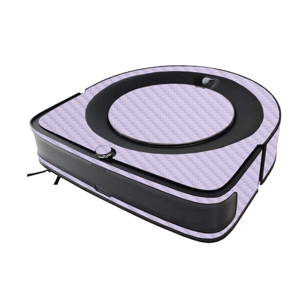 MightySkins Carbon Fiber Skin Compatible with iRobot Roomba s9 Vacuum - Solid Lilac | Textured Carbon Fiber Finish | Easy to Apply and Change Styles | Made in The USA