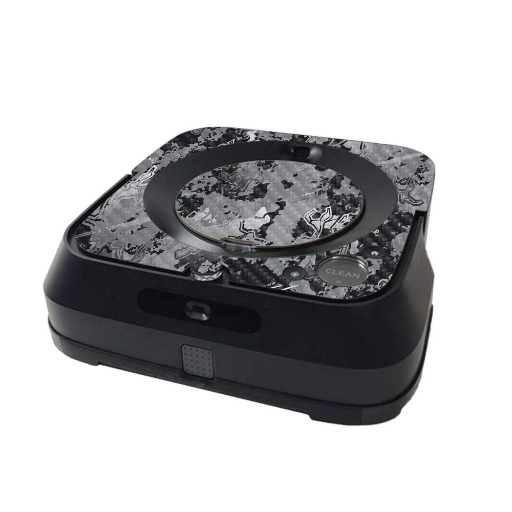 MightySkins Carbon Fiber Skin Compatible with iRobot Braava Jet m6 Minimal Coverage - Viper Urban | Textured Carbon Fiber Finish | Easy to Apply and Change Styles | Made in The USA