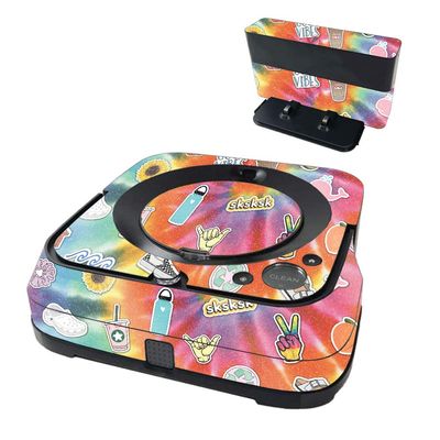MightySkins Glossy Glitter Skin Compatible with iRobot Braava Jet m6 - VSCO Girl | Protective High-Gloss Glitter Finish | Easy to Apply and Change Styles | Made in The USA