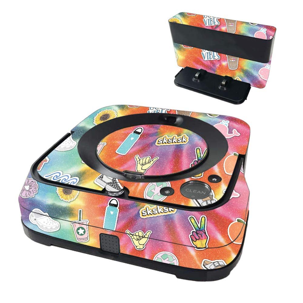 MightySkins Glossy Glitter Skin Compatible with iRobot Braava Jet m6 - VSCO Girl | Protective High-Gloss Glitter Finish | Easy to Apply and Change Styles | Made in The USA