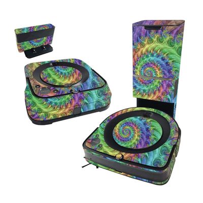 MightySkins Carbon Fiber Skin Compatible with iRobot Roomba s9+ Vacuum & Braava Jet m6 Bundle - Tripping | Protective Textured Carbon Fiber Finish | Easy to Apply and Change Styles | Made in The USA