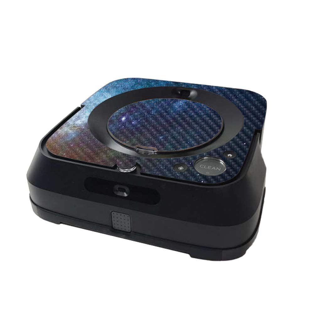 MightySkins Carbon Fiber Skin Compatible with iRobot Braava Jet m6 Minimal Coverage - Astro Sky | Protective Textured Carbon Fiber Finish | Easy to Apply and Change Styles | Made in The USA
