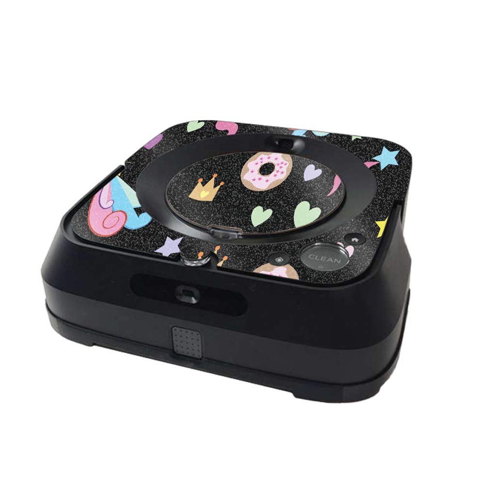 MightySkins Glossy Glitter Skin Compatible with iRobot Braava Jet m6 Minimal Coverage - Donut Fantasy | High-Gloss Glitter Finish | Easy to Apply and Change Styles | Made in The USA