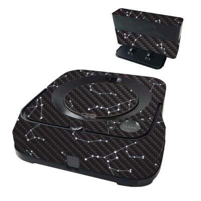 MightySkins Carbon Fiber Skin Compatible with iRobot Braava Jet m6 - Constellations | Protective, Durable Textured Carbon Fiber Finish | Easy to Apply | Made in The USA