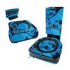 MightySkins Carbon Fiber Skin Compatible with iRobot Roomba s9+ Vacuum & Braava Jet m6 Bundle - Blue Skulls | Textured Carbon Fiber Finish | Easy to Apply and Change Styles | Made in The USA view 1