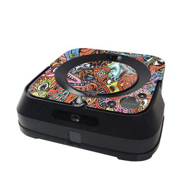 MightySkins Glossy Glitter Skin Compatible with iRobot Braava Jet m6 Minimal Coverage - Acid Trippy | Protective High-Gloss Glitter Finish | Easy to Apply and Change Styles | Made in The USA