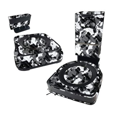 MightySkins Carbon Fiber Skin Compatible with iRobot Roomba s9+ Vacuum & Braava Jet m6 Bundle - Black Modern Camo | Textured Carbon Fiber Finish | Easy to Apply & Change Style | Made in The USA
