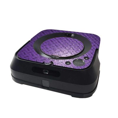 MightySkins Carbon Fiber Skin Compatible with iRobot Braava Jet m6 Minimal Coverage - Purple Diamond Plate | , Durable Textured Carbon Fiber Finish | Easy to Apply | Made in The USA