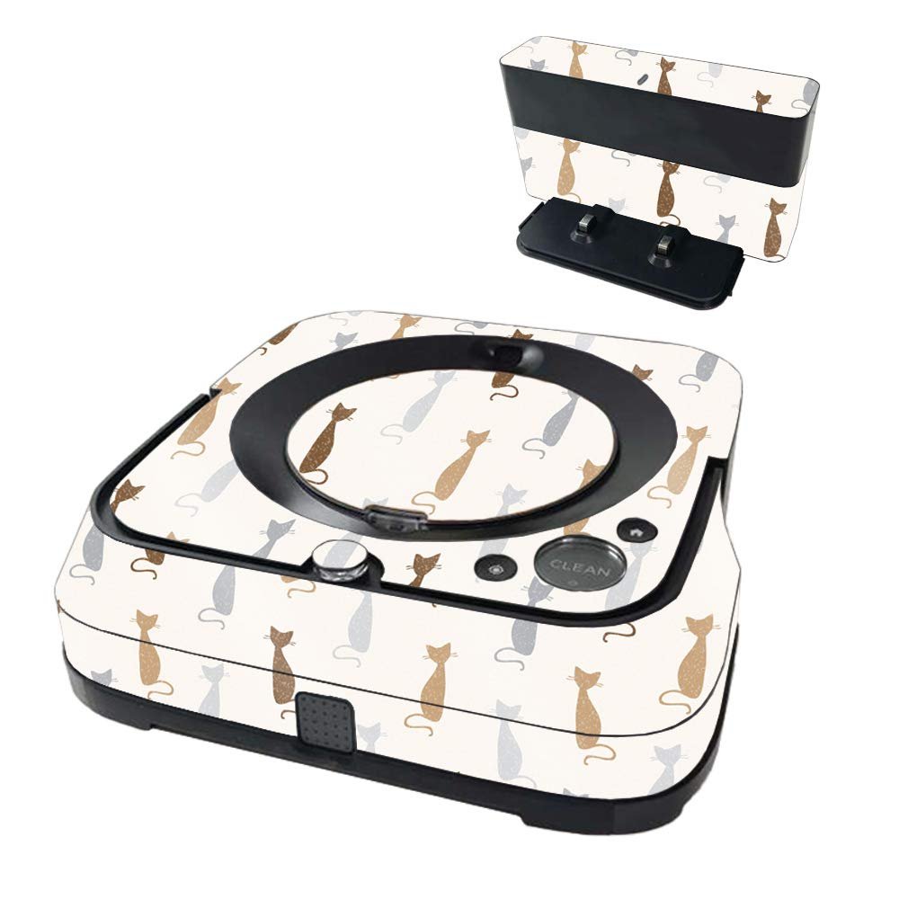 MightySkins Glossy Glitter Skin Compatible with iRobot Braava Jet m6 - Cat Lady | Protective High-Gloss Glitter Finish | Easy to Apply and Change Styles | Made in The USA