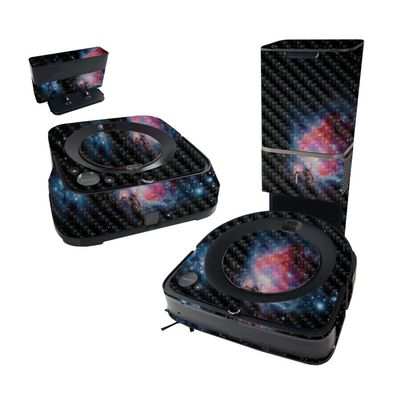 MightySkins Carbon Fiber Skin Compatible With iRobot Roomba s9+ Vacuum & Braava Jet m6 Bundle - Red Giant | Protective Textured Carbon Fiber Finish | Easy To Apply and Change Styles | Made in the USA