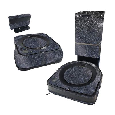 MightySkins Glossy Glitter Skin Compatible With iRobot Roomba s9+ Vacuum & Braava Jet m6 Bundle - Dark Shimmer Marble | High-Gloss Glitter Finish | Easy to Apply & Change Style | Made in The USA