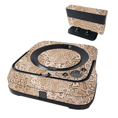 MightySkins Glossy Glitter Skin Compatible with iRobot Braava Jet m6 - Carved | , Durable High-Gloss Glitter Finish | Easy to Apply and Change Styles | Made in The USA