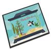 Caroline's Treasures CK4519MAT Telescope Eye Goldfish Merry Christmas Doormat 18x27 Front Door Mat Indoor Outdoor Rugs for Entryway, Non Slip Washable Low Pile, 18H X 27W view 1