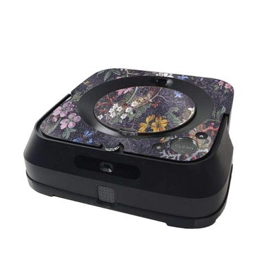 MightySkins Glossy Glitter Skin Compatible with iRobot Braava Jet m6 Minimal Coverage - Midnight Blossom | High-Gloss Glitter Finish | Easy to Apply and Change Styles | Made in The USA