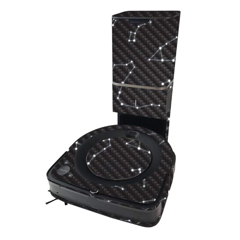 MightySkins Carbon Fiber Skin Compatible with iRobot Roomba s9+ Vacuum - Constellations | Protective, Durable Textured Carbon Fiber Finish | Easy to Apply | Made in The USA