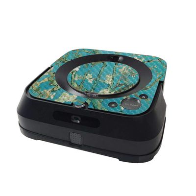MightySkins Carbon Fiber Skin Compatible with iRobot Braava Jet m6 Minimal Coverage - Almond Blossom | Protective, Durable Textured Carbon Fiber Finish | Easy to Apply | Made in The USA