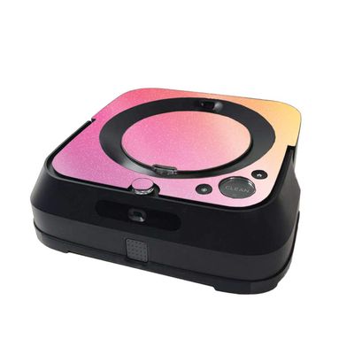 MightySkins Glossy Glitter Skin Compatible with iRobot Braava Jet m6 Minimal Coverage - Sunset Blur | Protective High-Gloss Glitter Finish | Easy to Apply and Change Styles | Made in The USA