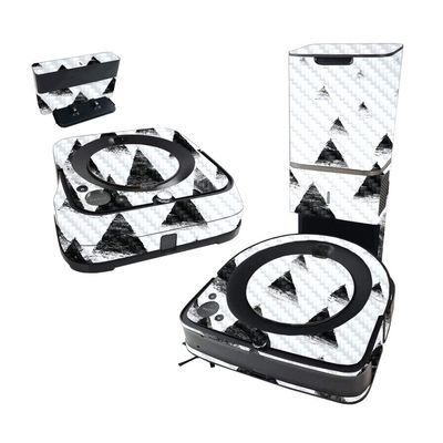 MightySkins Carbon Fiber Skin Compatible with iRobot Roomba s9+ Vacuum & Braava Jet m6 Bundle - Black Hills | Textured Carbon Fiber Finish | Easy to Apply and Change Styles | Made in The USA