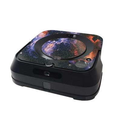 MightySkins Glossy Glitter Skin Compatible with iRobot Braava Jet m6 Minimal Coverage - Andromeda | Protective High-Gloss Glitter Finish | Easy to Apply and Change Styles | Made in The USA