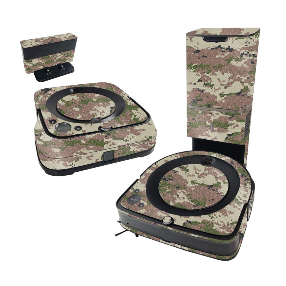 MightySkins Glossy Glitter Skin Compatible with iRobot Roomba s9+ Vacuum & Braava Jet m6 Bundle - Urban Camo | Protective High-Gloss Glitter Finish | Easy to Apply and Change Styles | Made in The USA