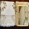 AMT Handmade Crochet with Ribbon Bed Set - Pillow Shams + Bedspread / Bed Cover, Linens, Quilt; Sizes: Full, White (Full) view 4