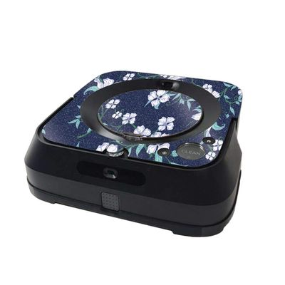 MightySkins Glossy Glitter Skin Compatible with iRobot Braava Jet m6 Minimal Coverage - White Freesia | High-Gloss Glitter Finish | Easy to Apply and Change Styles | Made in The USA